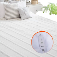 VEVOR Heated Mattress Pad, 60 x 80 in, Queen Electric Bed Warmer with 1-5 Heat Settings Control, 10-Hour Auto Shut Off, Machine-Wash Breathable Coral Fleece Heating Electric Mattress Sheets, White