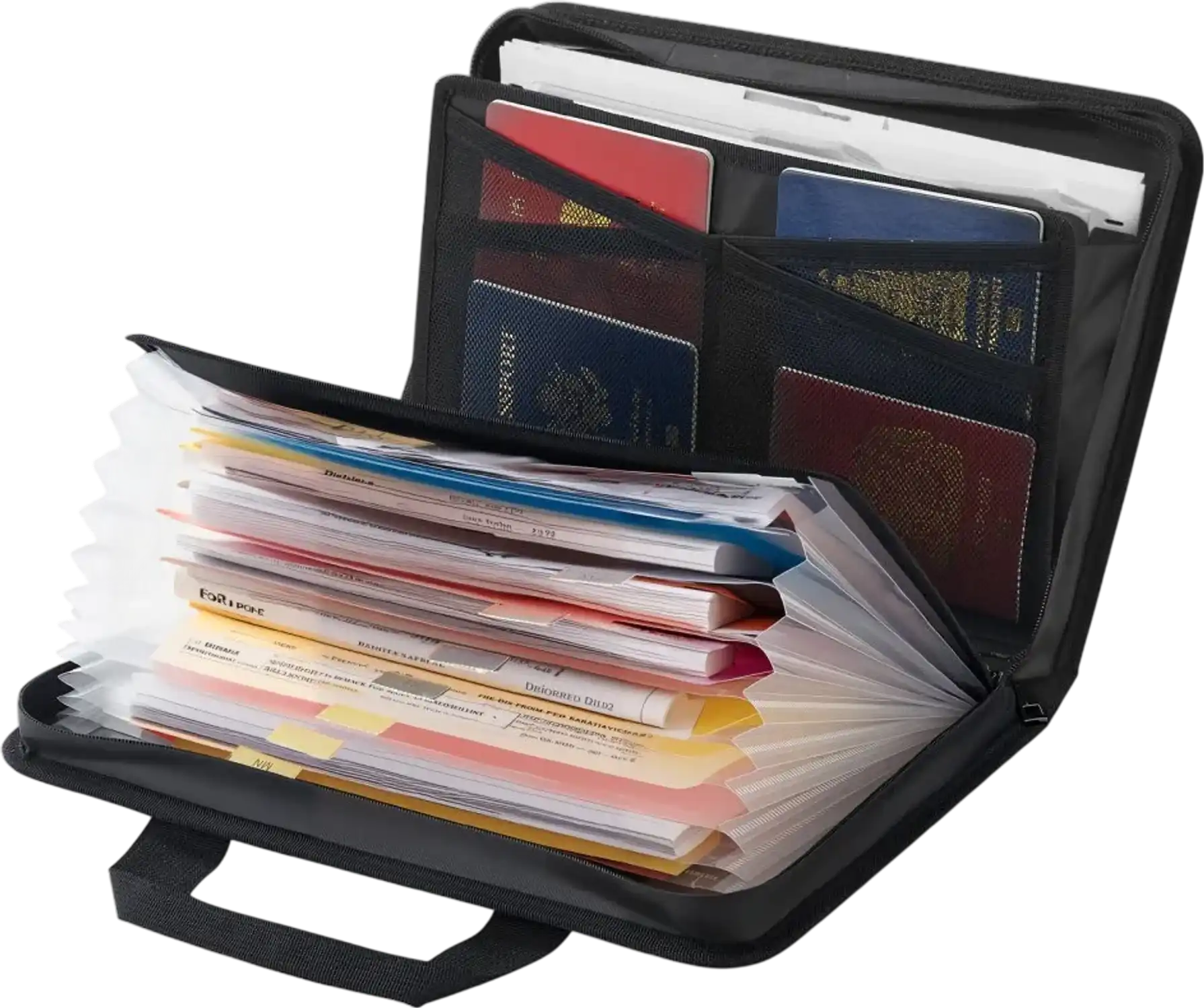 Vevor Document Bag Fireproof Waterproof Multi-Layer File Storage Organizer New