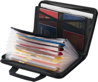 VEVOR Fireproof Document Bag, 1832 ℉ Heat Insulated Fireproof & Waterproof Bag, Portable Multi-Layer File Storage Security Organizer Home Office Travel Use, for Passports, Important Documents, Files