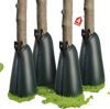 VEVOR 20 Gallon Tree Watering Bags, 4 Pack 3-4 Hours Slow Release Gator Bags for Trees, Heavy Duty PE Tree Drip Irrigation Bag with Zipper, Durable & Reusable Deep Root Shrub Watering Bag