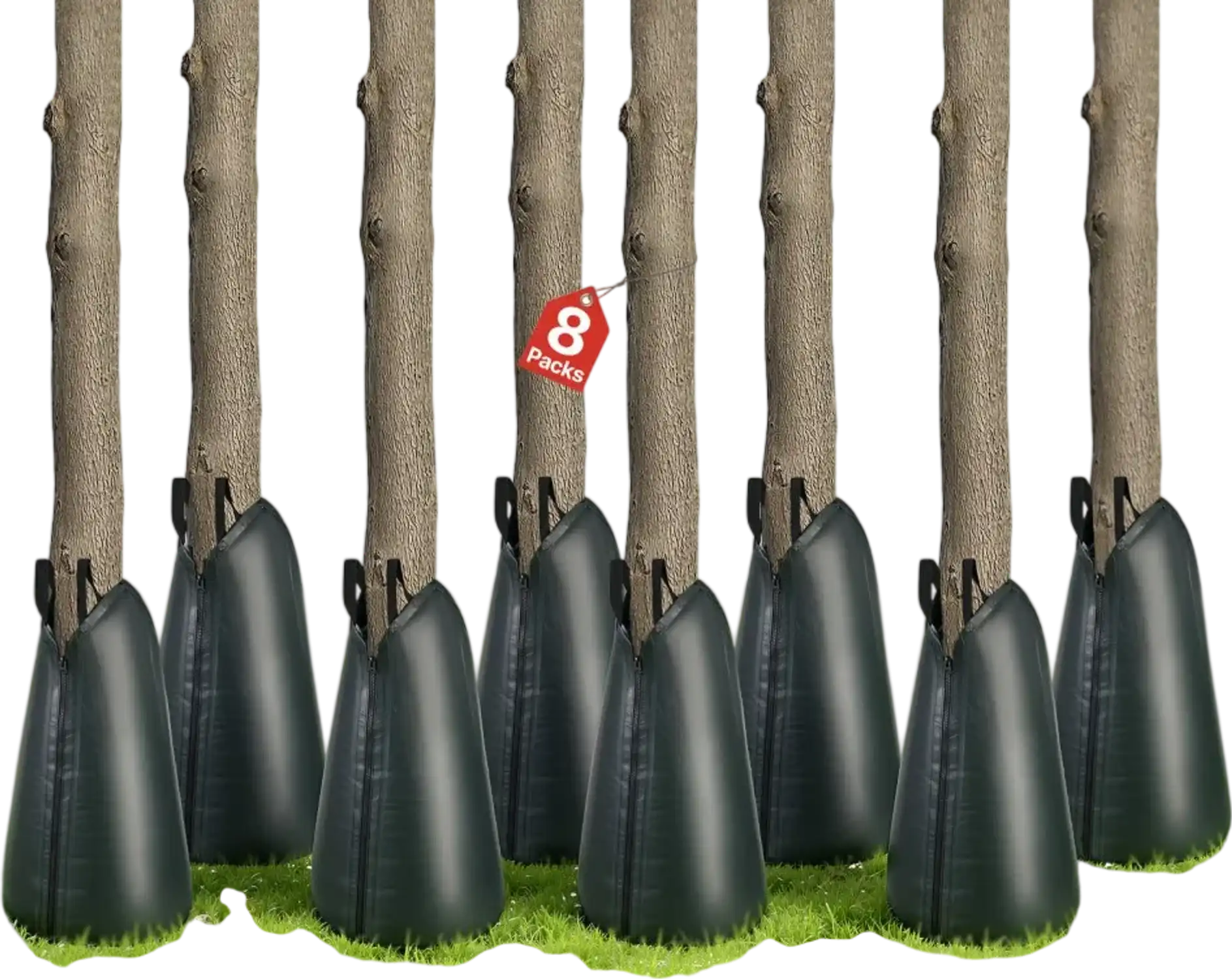 Vevor Tree Watering Bags 20 Gallon 8-Pack Slow Release Deep Root Irrigation New