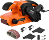 VEVOR 7A Belt Sander 3" x 21" Woodworking Belt Sander 6 Speeds 630-1200 FPM, 2-in-1 Handheld & Benchtop Sanding Machine with 2 Dust Bags, 10PCS Sanding Belts & 2 Clamps for Woodworking Projects