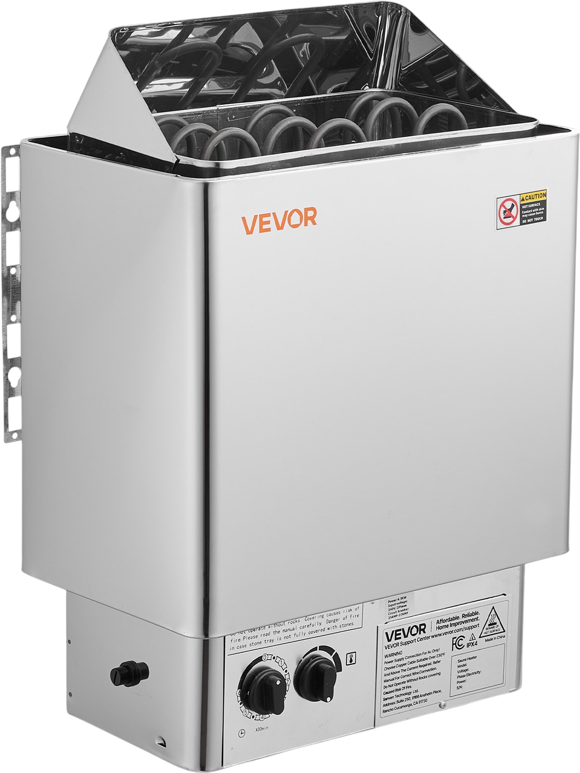 Vevor Sauna Heater 4.5 kW 105-210 Cu. Ft. 240V with Pre-Drilled Bracket New