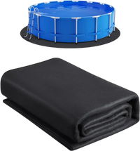 VEVOR 18ft Round Pool Liner Pad, Pool Liner Pad for Above Ground Swimming Pools, Pool-Mat Prevents Punctures, Recycled Geotextile Material Underlayment Pads, Extend Service Life