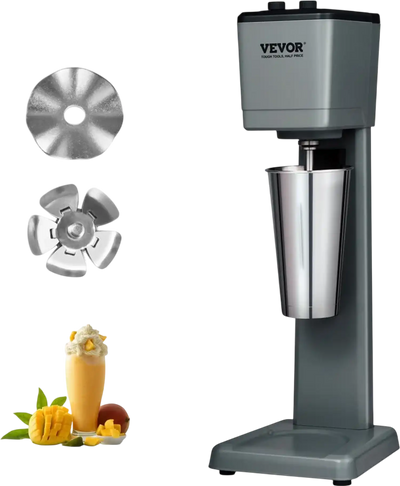Vevor Milkshake Machine Single-Head 375W 3-Speed Drink Mixer with 820 ml Stainless Steel Cup New