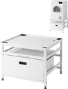 VEVOR Laundry Pedestal, 23 in Height, 29 x 29 in Washer and Dryer Pedestals with Pull-out Tray and Storage Space, 700 lbs Load Capacity, Non-Slip Feet Washing Machine Stand Universal Fit, White