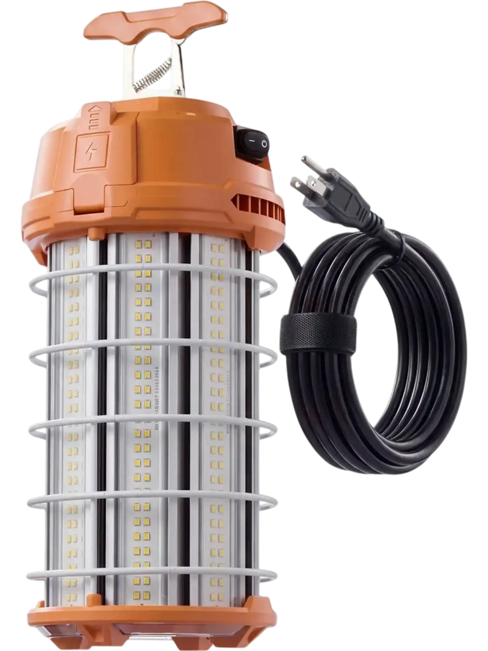 VEVOR LED Temporary Work Light 200W 26000LM 5000K LED Construction Light, Hanging Portable Linkable Jobsite Lighting, Daisy Chain 4 Units, 10 ft Power Cord, for Construction Sites, Workshop, 1 Pack
