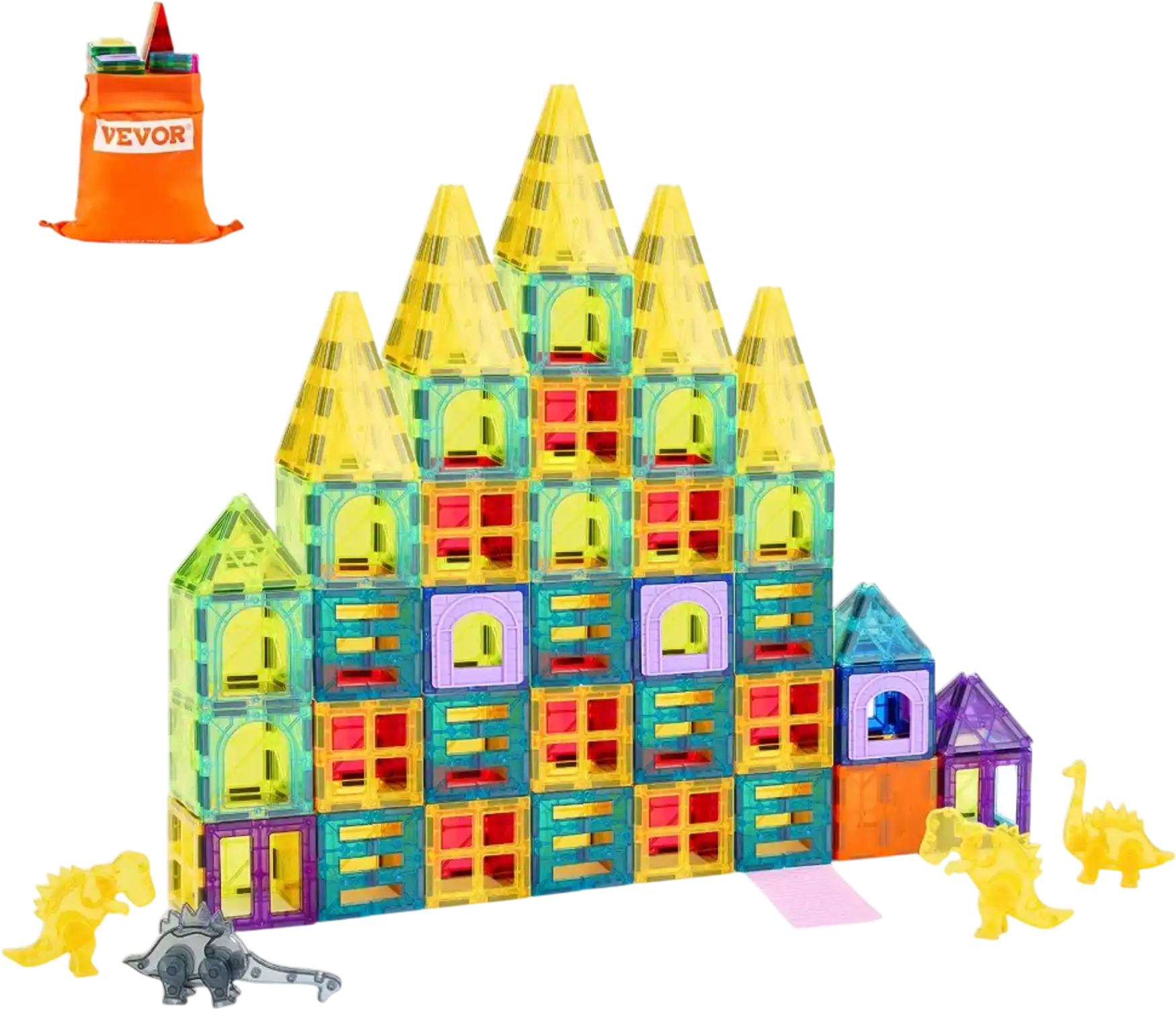 Vevor Magnetic Tiles 56-Piece Animal Building Set for Kids New
