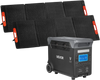 VEVOR Portable Power Station with 2PCS 200W Solar Panels, 3000W Solar Generator Power Station, 3072Wh LiFePO4 Battery Backup with 15 Output Ports for for Home Emergency, Outdoor Camping, RV Travel