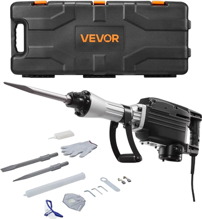 Vevor Demolition Jack Hammer 2800W 1200 BPM Electric Concrete Breaker New