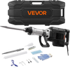 VEVOR Demolition Jack Hammer, 3000 W Powerful Electric Jackhammer, 1700 BPM Concrete Breaker with a Point Chisel, Carrying Case, Gloves, Goggles, for Concrete, Wall, Brick, Tile and Foundation