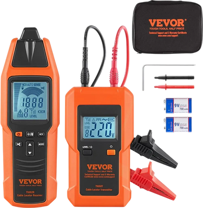 Vevor Cable Locator Underground Wire Tracker 6561' Detection Length New