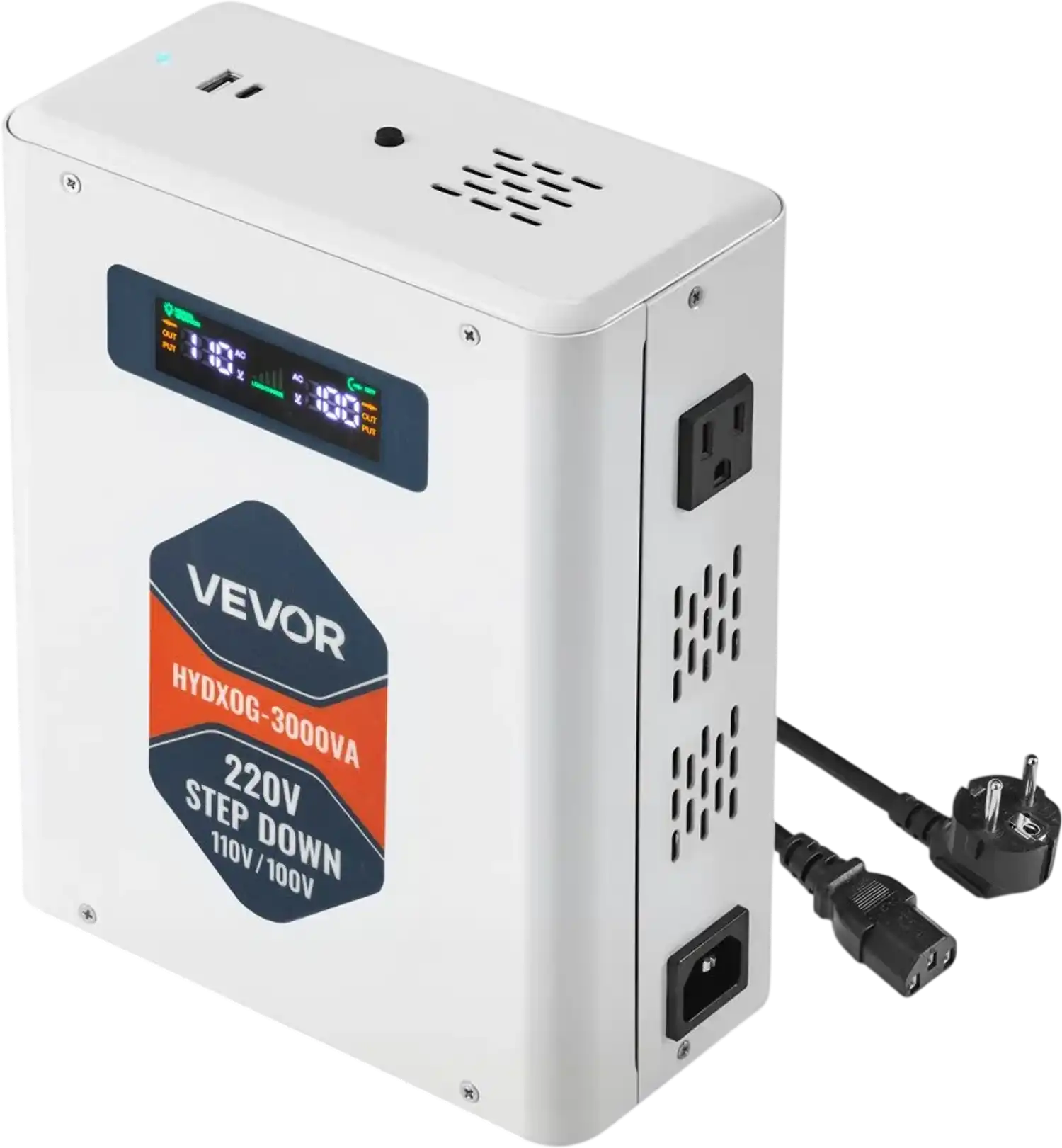Vevor Voltage Converter 220V to 110V 3000VA Step Down Power Transformer New