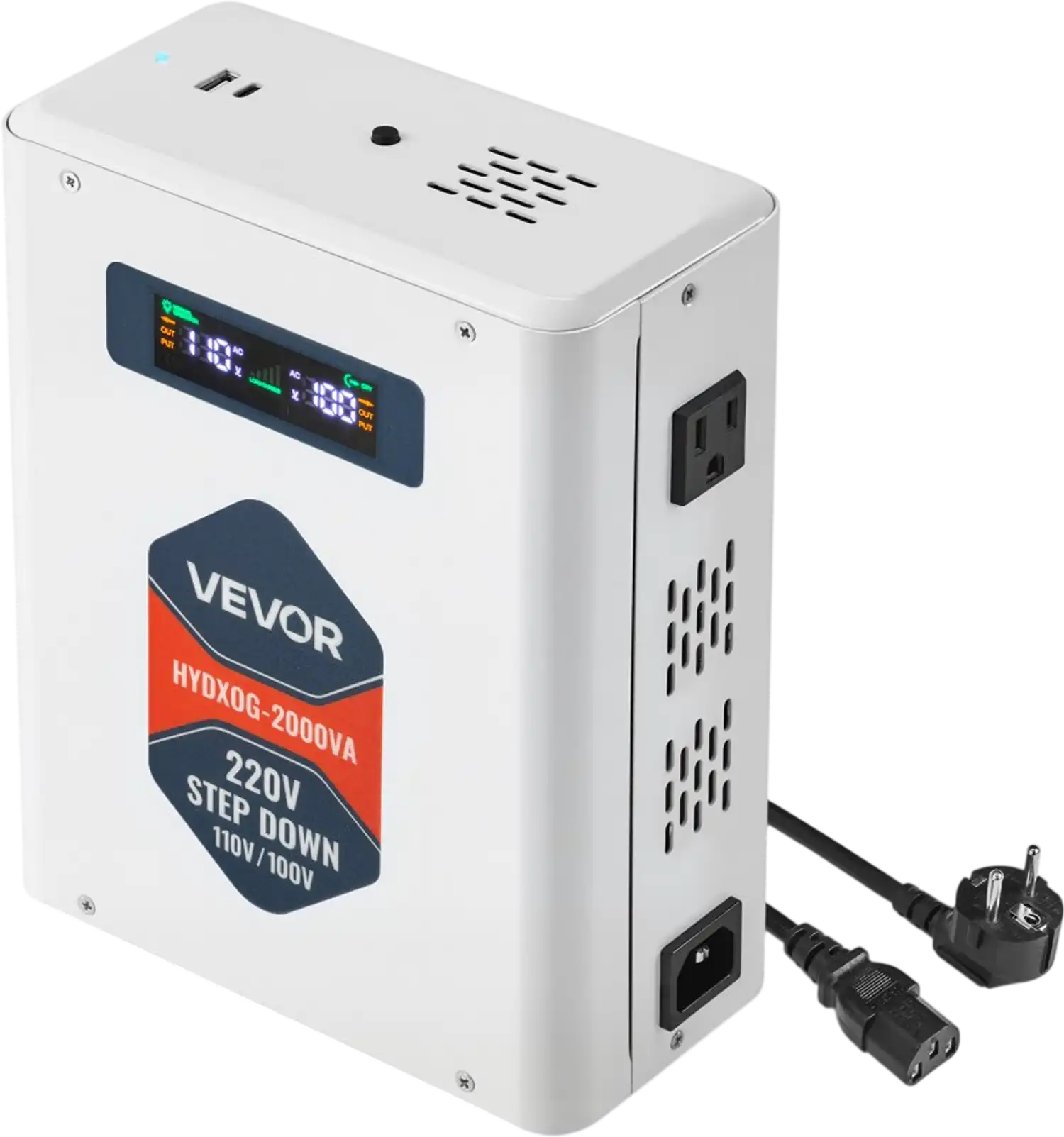 Vevor Voltage Converter 2000VA Step Down 220V to 110V Power Transformer New
