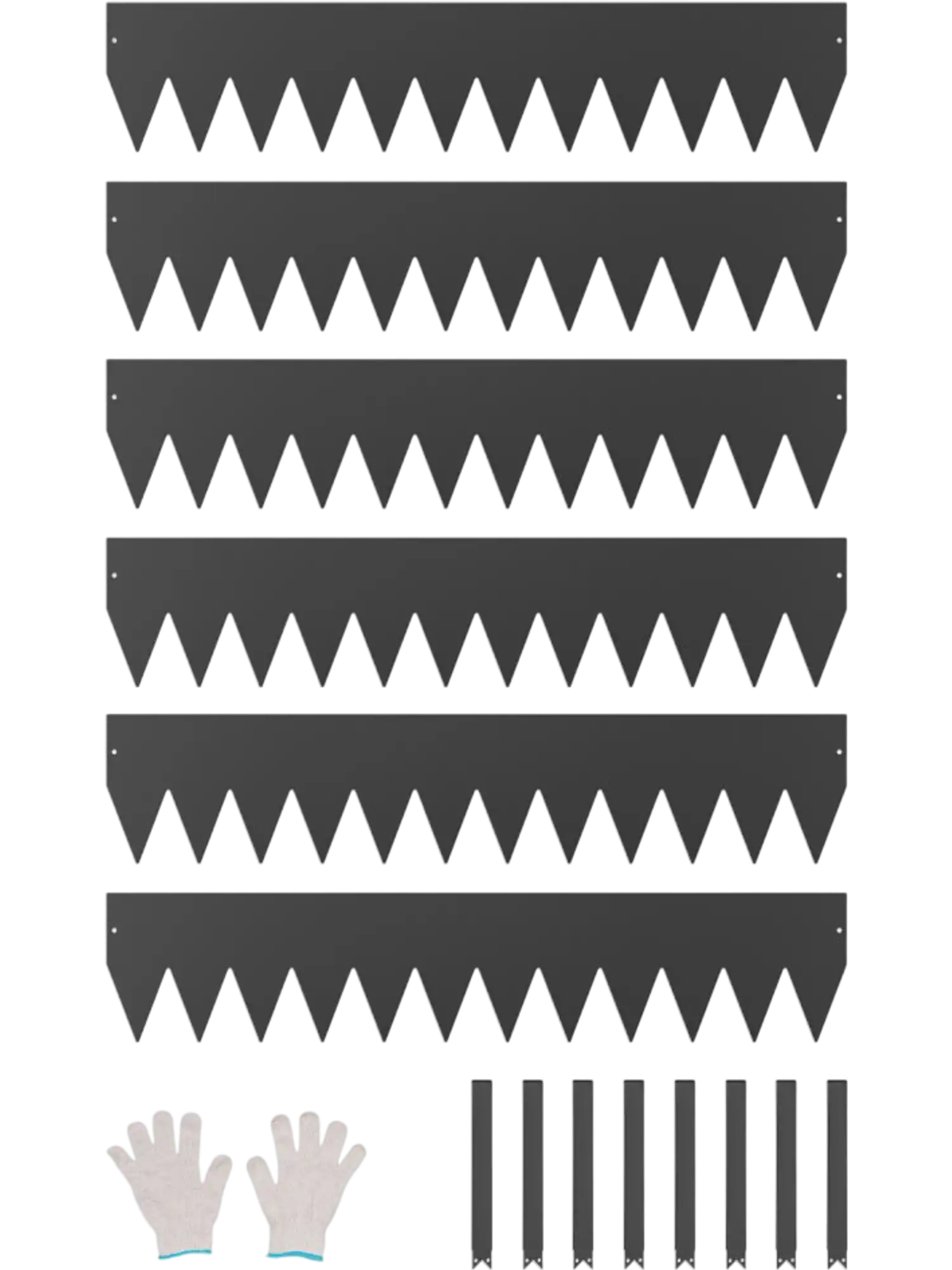 Vevor Landscape Edging Heavy Duty Steel Garden Border 6 Pack 40