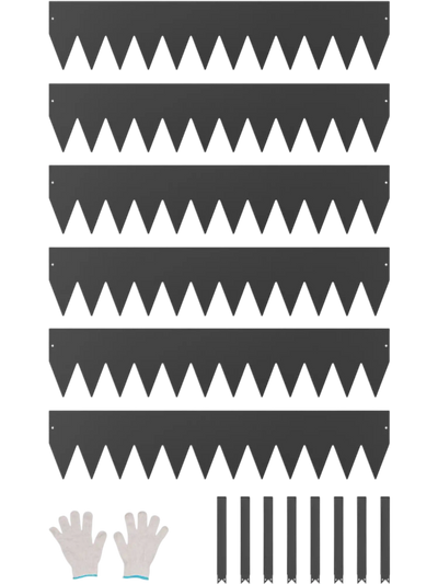 Vevor Landscape Edging Heavy Duty Steel Garden Border 6 Pack 40
