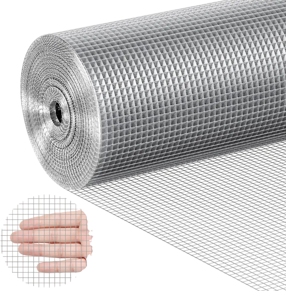 VEVOR Hardware Cloth, 1/4 inch 36in x 100 ft 23 Gauge, Hot Dipped Galvanized Wire Mesh Roll, Chicken Wire Fencing, Wire Mesh for Rabbit Cages, Garden, Small Rodents