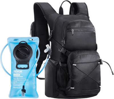 VEVOR Hydration Backpack, 25L Insulated Hydration Pack Backpack with 2L TPU Water Bladder, Hiking Water Backpack with Storage for Men Women, Hydro Water Daypack for Hiking Running Cycling Camping