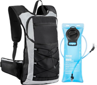 VEVOR Hydration Backpack, 15L Insulated Hydration Pack Backpack with 3L TPU Water Bladder, Hiking Water Backpack with Storage for Men Women, Hydro Water Daypack for Hiking Runnin Hiking Cycling Camping