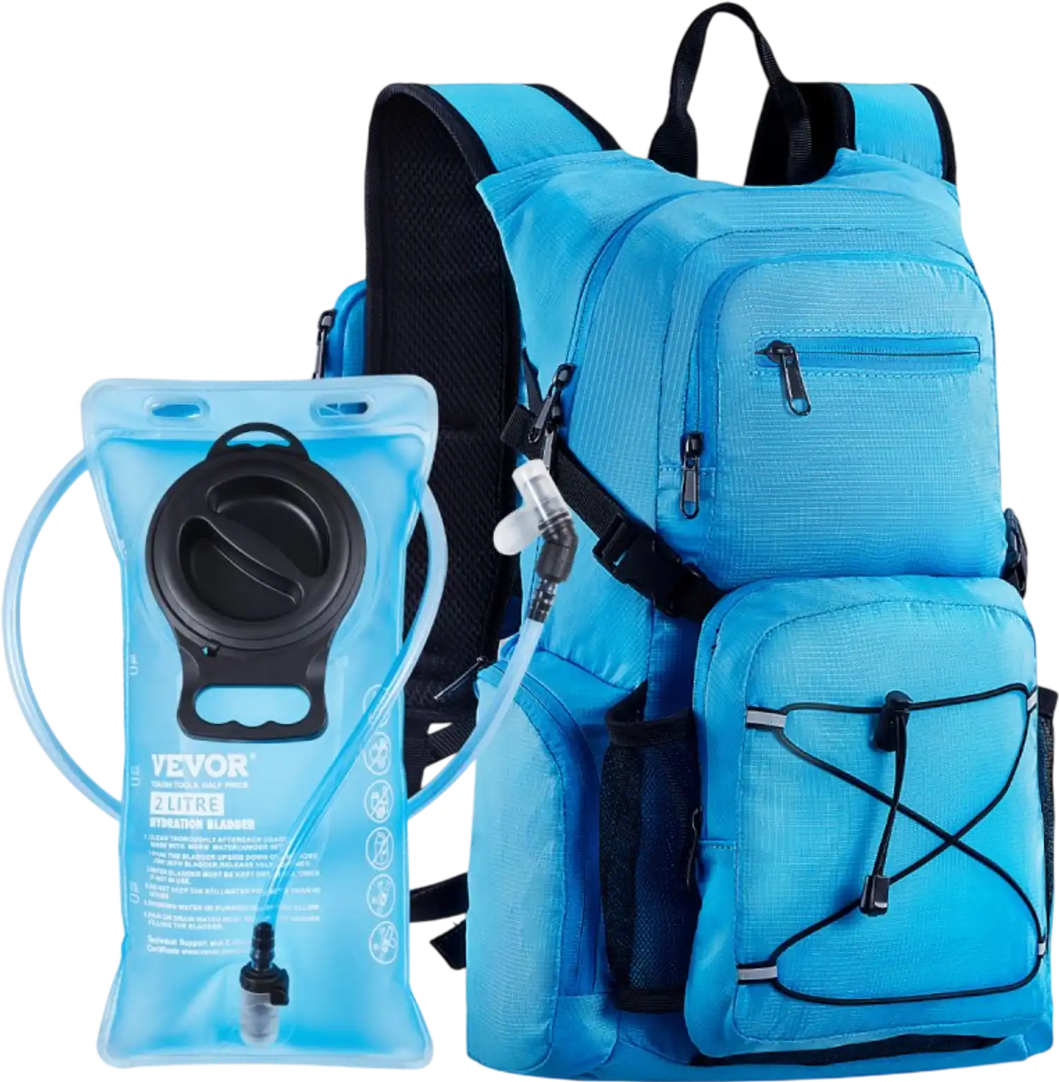 Vevor Hydration Backpack 25L Insulated Pack with 2L TPU Water Bladder New