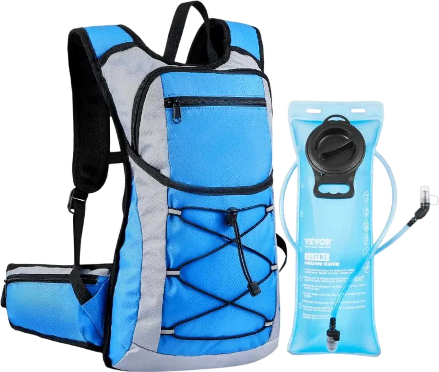 Vevor Hydration Backpack 15L Insulated Hiking Water Backpack with 3L TPU Bladder New