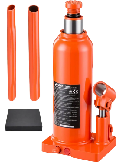 VEVOR Hydraulic Bottle Jack 10 Ton (22046.2 lbs) 9.06
