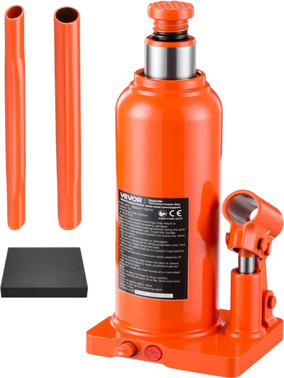 VEVOR Hydraulic Bottle Jack 12 Ton (26455.5 lbs) 9.06