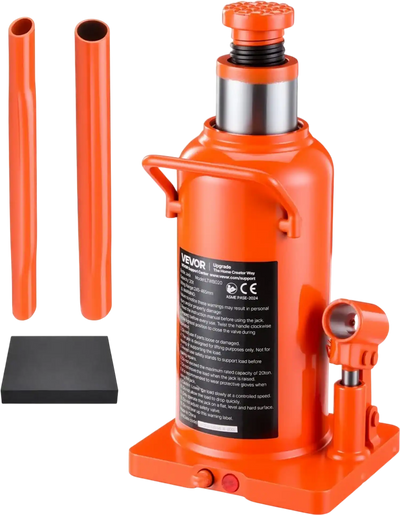 Vevor Hydraulic Bottle Jack 20-Ton Multi-Directional Welded Jack with Long Handle New