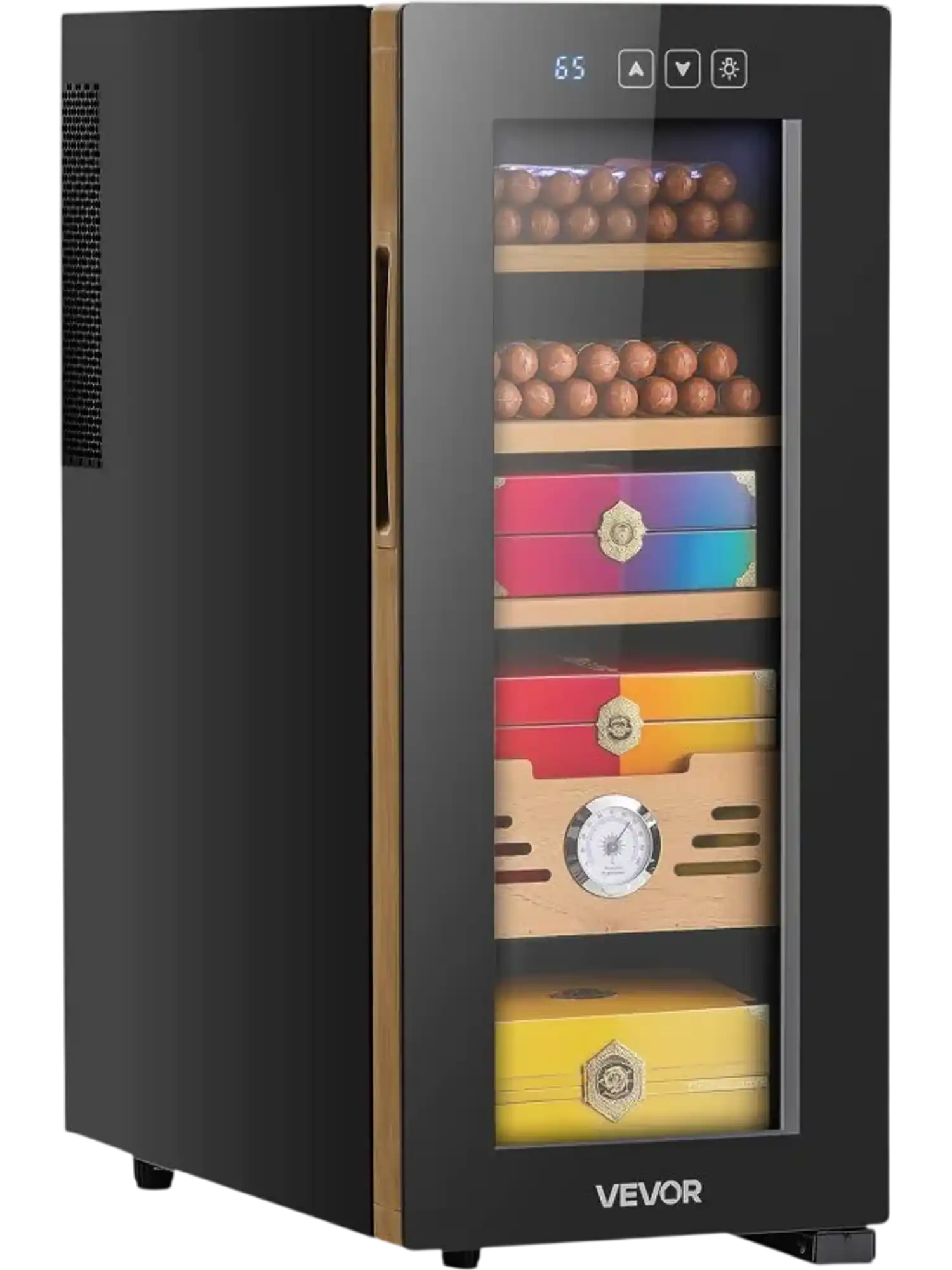 Vevor Electric Humidor 33L 250-Count Cigar Cabinet Cooler with Temperature Control New