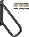 VEVOR Handrails for Outdoor Steps, 18.9" Length 1.3"Pipe Wall Mount Safety Railings for 1-2 Steps, Stair Handrail with Matte Black Finished,for Garden,Yard and Garage & Elderly,Pregnant Women, Disable