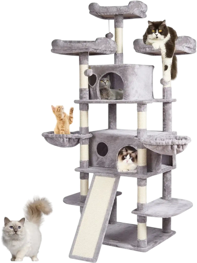 VEVOR Cat Tree for Indoor Cats, 68.5