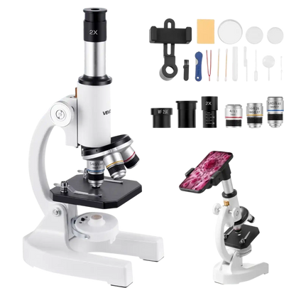 Vevor Microscope Professional Monocular Compound 40-2000X Kit New