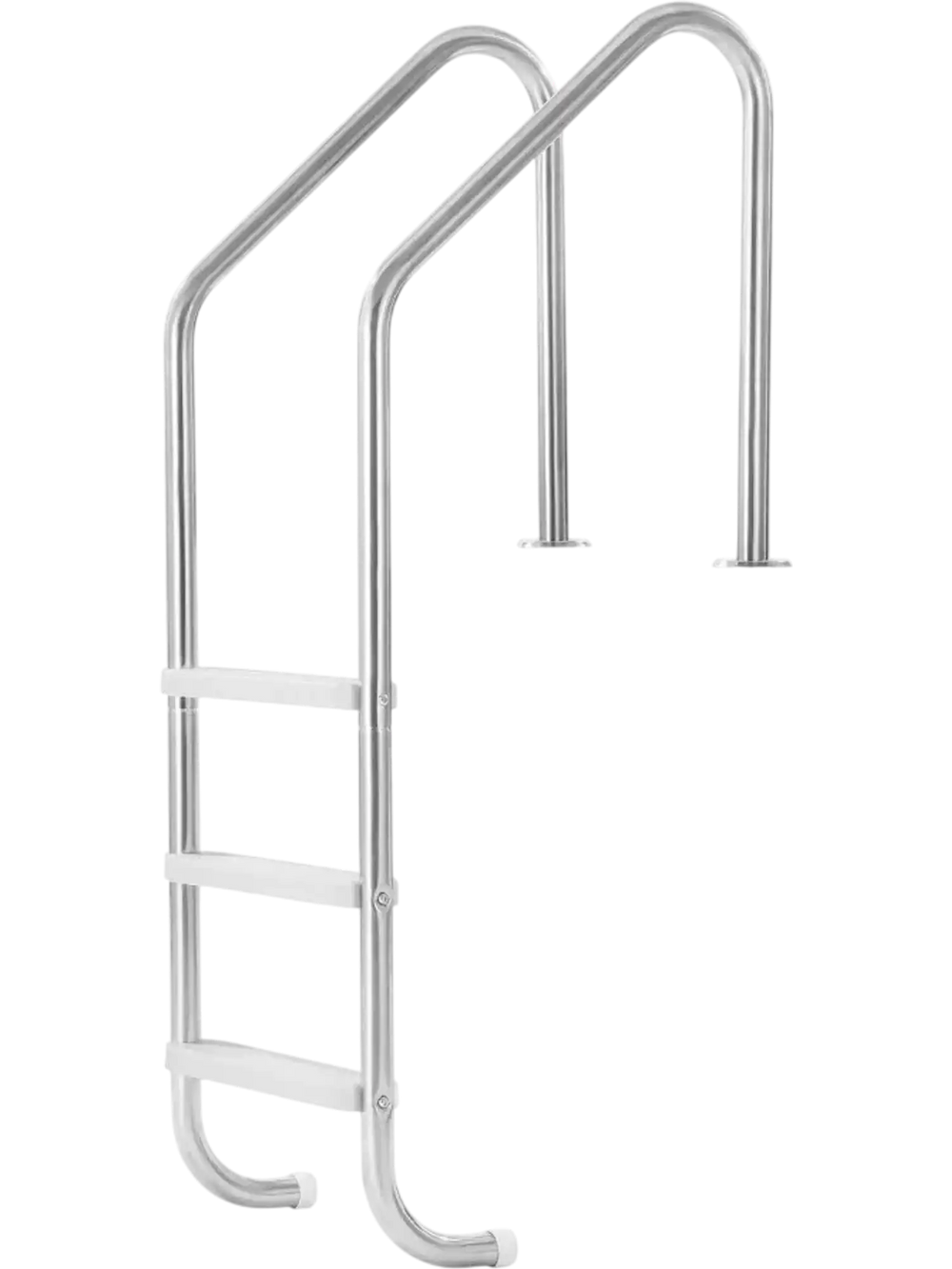VEVOR Swimming Pool Ladder, 3-Step Stairs with Double Handrails, Non-slip Heavy Duty Wide Steps, Stainless Steel Frame, 265 lbs Capacity for 48-54 in Inground Pools Entry/Exits, Indoor & Outdoor