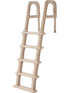 VEVOR Swimming Pool Ladder, Inclined 5-Step Double Handrails Stair, Non-slip Heavy Duty Step, Load Capacity 300 lb, for 48-54" Inground & Above-ground Pools of Any Deck Surface Indoor & Outdoor, Taupe