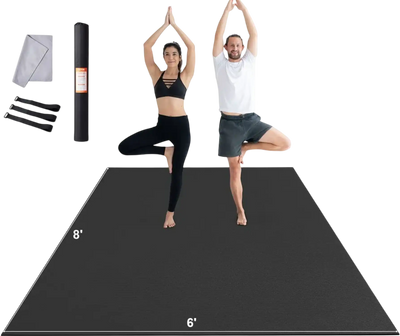 Vevor Exercise Mat High-Density Non-Slip Home Gym Yoga Mat 8'x6' New