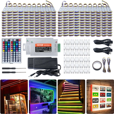 Vevor LED Storefront Lights 207' RGB Color Changing Window Module Lights New