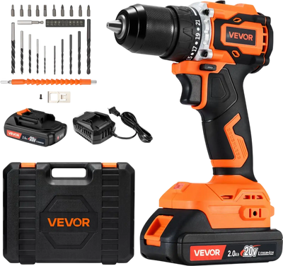 Vevor Drill Driver Kit Cordless 1/2