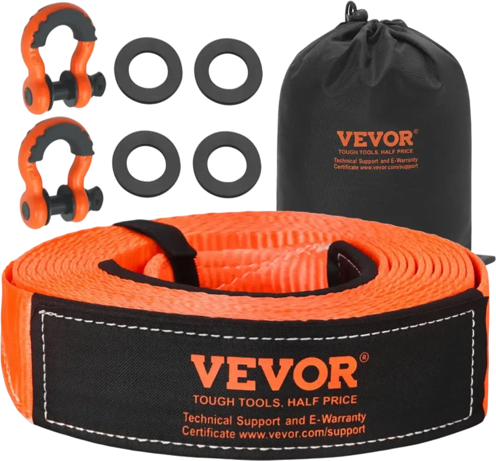 Vevor Tow Strap Heavy Duty Recovery Kit 3