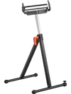 VEVOR Roller Stand, 250 lb Load Capacity, 27 in-43 in Adjustable Height, Folding Heavy Duty with Edge Guides & 11.5 in Polished Steel Roller Head, for Table Saw Outfeed Woodworking Extension Support