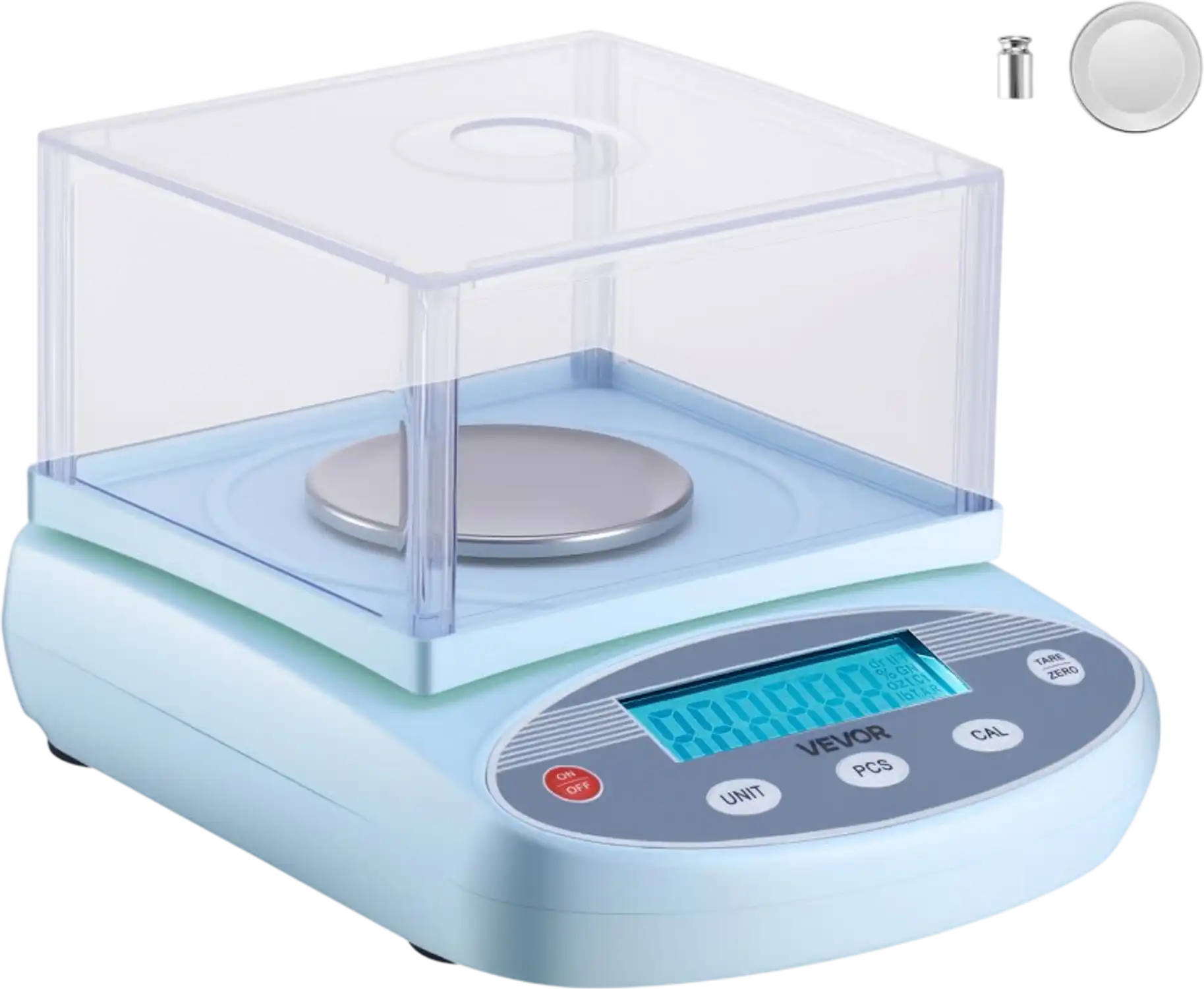Vevor Analytical Balance 200 g x 0.001 g Lab Scale with Draft Shield New