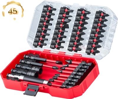 Vevor Screwdriver Bit Set 45-Piece Magnetic S2 Steel Bits with Storage Case New