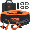 VEVOR Polyester Heavy Duty Tow Strap Recovery Kit 3" x 30 ft (MBS-36,000 lbs) Winch Strap, Triple Reinforced Loop, Snatch Strap + 2" Shackle Hitch Receiver + 3/4" D-Ring Shackles (2PCS) + Storage Bag