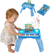 VEVOR Baby DJ Playset for Toddlers 1-3, Educational Musical Table Toys with 133 Sound Sources, Recording and LED DJ Turntable, Baby Activity Table for Birthday, Gift for Kids Aged 6+ Months