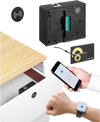 VEVOR Electronic Cabinet Lock, 4-in-1, Smart Cabinet Lock with 3*AAA Accumulator, Easy-to-install Hidden Cabinet Lock with APP Smart Management, Fits for Various Wooden Cabinets