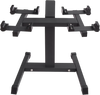VEVOR Adjustable Dumbbell Stand, Home Fitness Rack and Stand with Media Rack, Safe and Convenient Dumbbell Weight Holder, Compact Dumbbell Storage Rack Perfect for Home Gym Strength Training