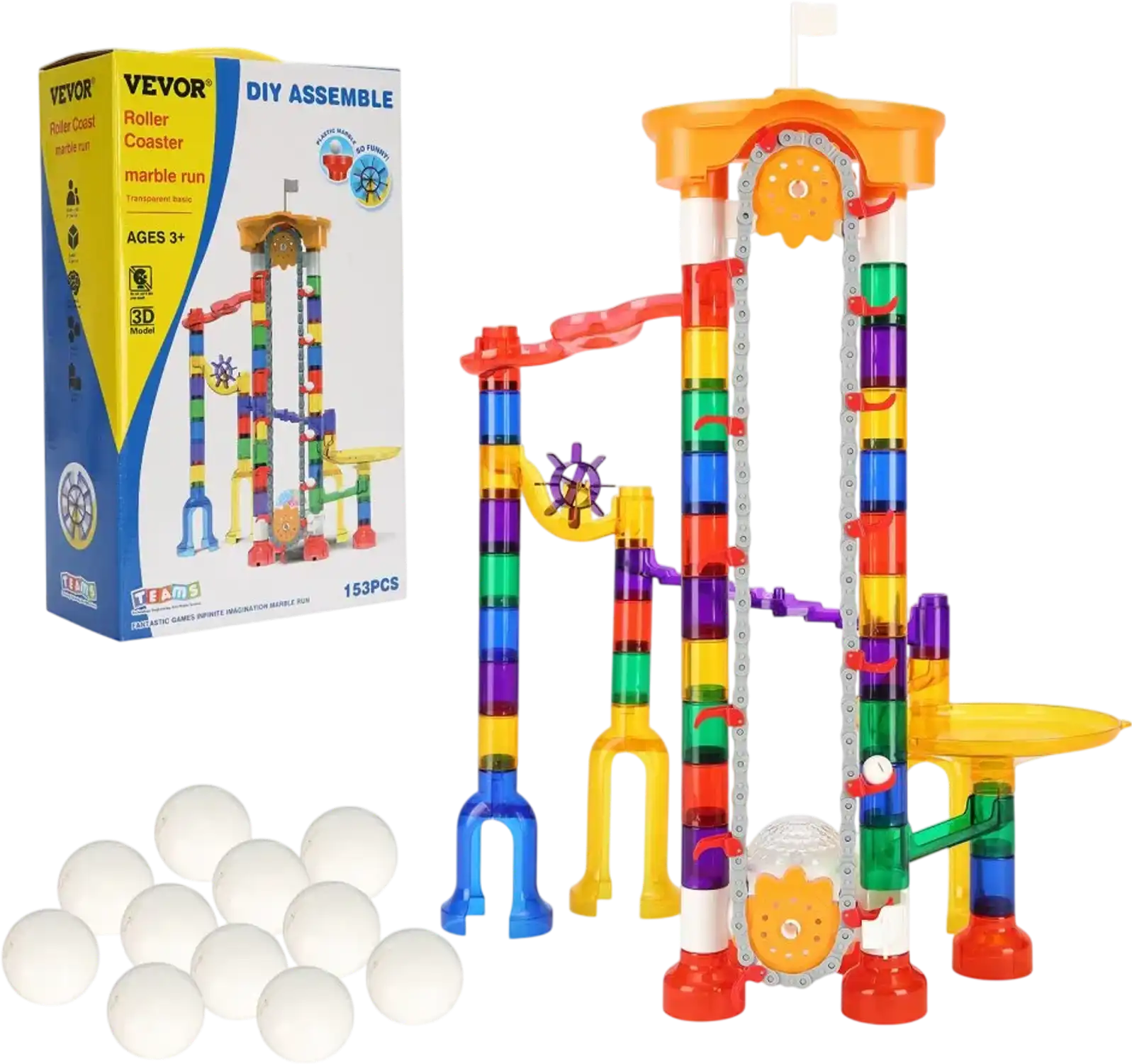Vevor Marble Run Set Motorized STEM Learning Toy New