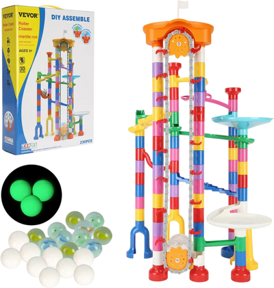 Vevor Marble Run Set Motorized Elevator Educational Maze Game 230 pcs New