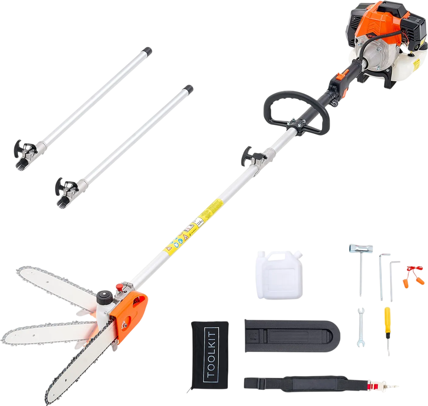 Vevor Pole Saw 43CC 2-Stroke Gas Powered with 12