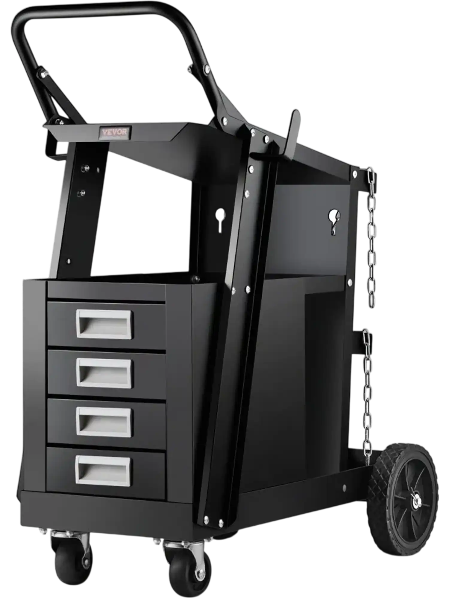Vevor Welding Cart 2-Tier 4-Drawer Rolling Welder Cart 265 lbs New