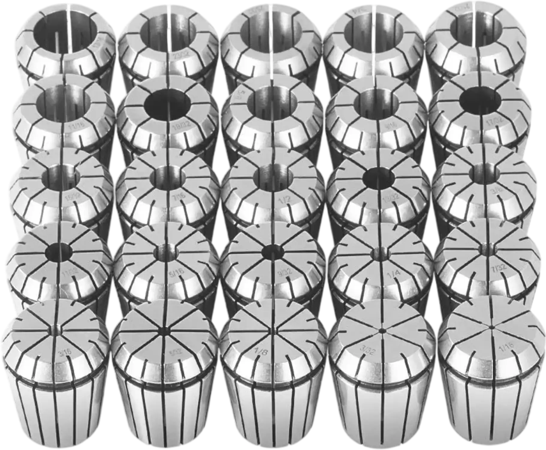 Vevor Collet Set ER32 25-Piece Precision Spring Collet Chuck Set New
